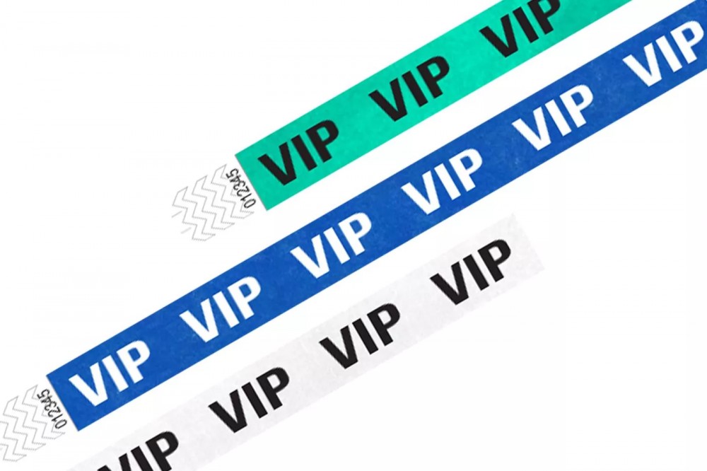 Tyvek 3 4 Wristbands Patterns - Vip - Wristfield.eu